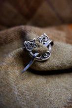Load image into Gallery viewer, Birsay Pictish Beast Brooch in Sterling Silver