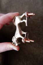 Load image into Gallery viewer, Pictish Dog Figurine in Bronze - Based on a possible helmet crest from Islandbridge Viking burial