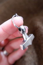Load image into Gallery viewer, Sejerby Mjolnir/ chunky plain Thors hammer in Sterling silver, Made to order