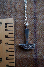 Load image into Gallery viewer, Pictish Key Pattern Hammer Pendant in Sterling Silver