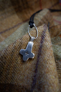 Anglo Saxon Newball Cross Reproduction in Sterling Silver
