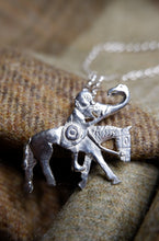 Load image into Gallery viewer, Pictish Man on a Horse Pendant in Silver - from the Bullion Stone
