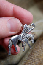 Load image into Gallery viewer, Pictish Man on a Horse Pendant in Silver - from the Bullion Stone