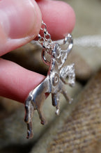 Load image into Gallery viewer, Pictish Man on a Horse Pendant in Silver - from the Bullion Stone