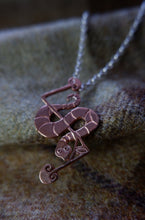 Load image into Gallery viewer, Brandsbutt stone Pictish Serpent / snake and Z Rod Pendant in Bronze, Sterling Silver, or Gold