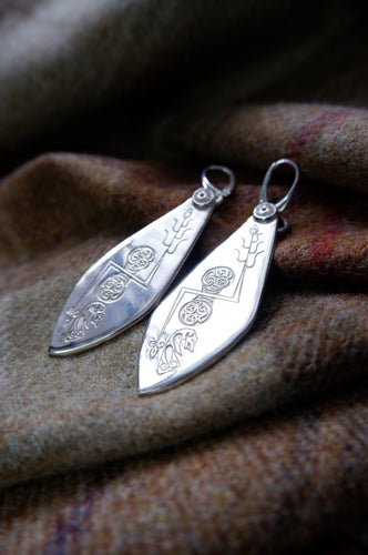 Norries Law Plaque Pictish earrings