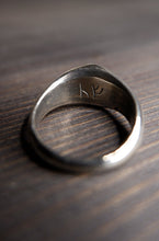 Load image into Gallery viewer, Replica of a Silver Ring Found in Birka with Islamic "For Allah" Engraving