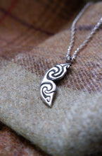 Load image into Gallery viewer, Pictish Crescent Moon in Sterling Silver