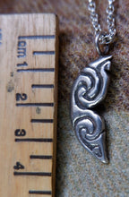 Load image into Gallery viewer, Pictish Crescent Moon in Sterling Silver
