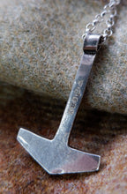 Load image into Gallery viewer, Hand forged silver Mjolnir from Norfolk