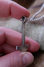 Load image into Gallery viewer, Hand Forged Silver Mjolnir from Norfolk