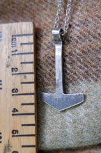 Load image into Gallery viewer, Hand Forged Silver Mjolnir from Norfolk