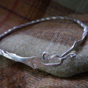 Viking Age Inspired Neck Torc in Sterling Silver