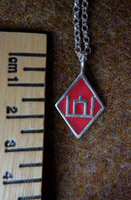 Load image into Gallery viewer, Columns of Gediminas Pendant in Sterling Silver