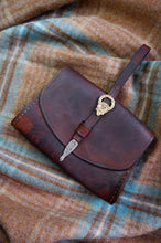 Load image into Gallery viewer, Vegetable Tanned Leather Birka Style Belt Pouch with Fittings