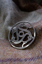 Load image into Gallery viewer, Vendel Style Triskellion Pendant in Bronze, Silver, or Gold