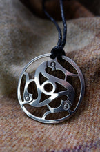 Load image into Gallery viewer, Vendel Style Triskellion Pendant in Bronze, Silver, or Gold