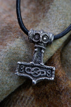 Load image into Gallery viewer, Ödeshög Mjolnir / Thor's Hammer Pendant in Sterling Silver or Bronze