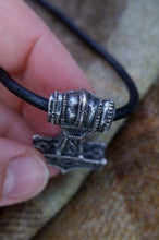 Load image into Gallery viewer, Ödeshög Mjolnir / Thor's Hammer Pendant in Sterling Silver or Bronze