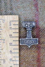 Load image into Gallery viewer, Ödeshög Mjolnir / Thor's Hammer Pendant in Sterling Silver or Bronze