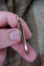 Load image into Gallery viewer, Pictish key pattern strap end in silver - based on various finds