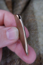 Load image into Gallery viewer, Pictish key pattern strap end in silver - based on various finds