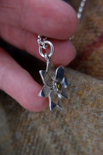 Load image into Gallery viewer, Elven Flower Pendant in Sterling Silver with Citrine