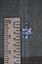 Load image into Gallery viewer, Elven Flower Pendant in Sterling Silver with Clear Cubic Zirconia