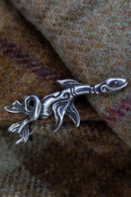 Load image into Gallery viewer, Pictish Loch Ness Monster in Sterling Silver - Brooch or Pendant