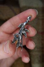 Load image into Gallery viewer, Pictish Loch Ness Monster in Sterling Silver - Brooch or Pendant