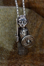 Load image into Gallery viewer, Harby Viking Valkyrie Pendant in Silver, Bronze, or Gold Plated