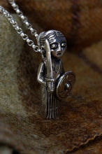 Load image into Gallery viewer, Harby Viking Valkyrie Pendant in Silver, Bronze, or Gold Plated