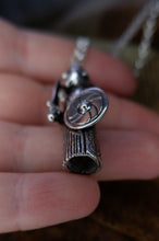 Load image into Gallery viewer, Harby Viking Valkyrie Pendant in Silver, Bronze, or Gold Plated