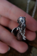Load image into Gallery viewer, Harby Viking Valkyrie Pendant in Silver, Bronze, or Gold Plated
