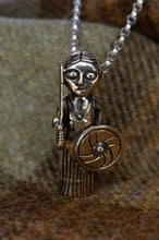 Load image into Gallery viewer, Harby Viking Valkyrie Pendant in Silver, Bronze, or Gold Plated