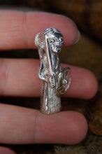 Load image into Gallery viewer, Harby Viking Valkyrie Pendant in Silver, Bronze, or Gold Plated