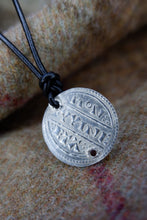 Load image into Gallery viewer, Alfred the Great Hammered Coin Pendant or Earrings in Silver