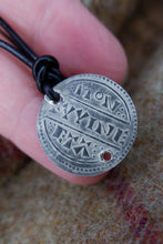 Load image into Gallery viewer, Alfred the Great Hammered Coin Pendant or Earrings in Silver