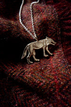 Load image into Gallery viewer, Large Ardross Pictish Wolf Pendant in Silver