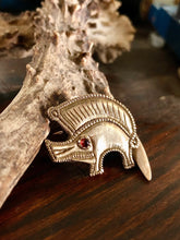 Load image into Gallery viewer, Anglo Saxon Boar Pendant or Brooch with Garnet