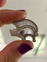 Load image into Gallery viewer, Anglo Saxon Boar Pendant or Brooch with Garnet