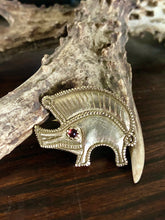 Load image into Gallery viewer, Anglo Saxon Boar Pendant or Brooch with Garnet
