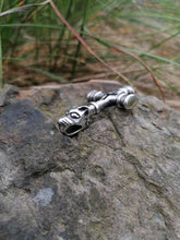 Load image into Gallery viewer, Foss Wolf Cross in Sterling Silver or Bronze