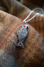 Load image into Gallery viewer, Anglo Saxon Bird Pendant with Enamel - based on find from Kent