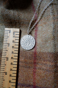 Alfred the Great Hammered Coin Pendant