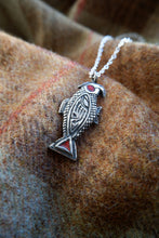 Load image into Gallery viewer, Anglo Saxon Bird Pendant with Enamel - based on find from Kent