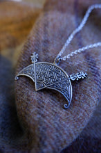 Load image into Gallery viewer, Hilton of Cadboll V-rod and Crescent Pendant in Sterling Silver