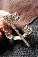 Load image into Gallery viewer, Pictish Pennanular Brooch in Sterling Silver