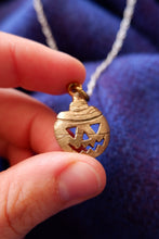 Load image into Gallery viewer, Scottish Halloween Neep Pendant in Bronze or Silver