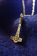 Load image into Gallery viewer, Anglo Saxon Thunor Hammer / Thors hammer/ Mjolnir. Available in gold, silver or bronze (2023 Version)